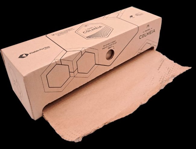 Klabin lança papel colmeia, uma alternativa sustentável ao plástico-bolha, em sua plataforma de comércio eletrônico