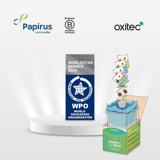 Papirus recebe o prêmio internacional de embalagem WorldStar 2024