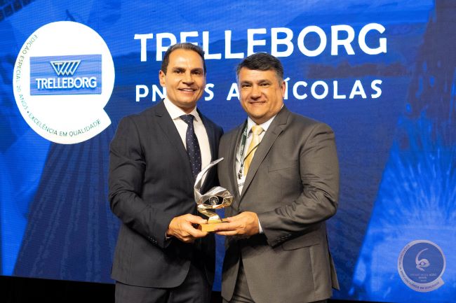 Trelleborg recebe prêmio de “Melhor Pneu Agrícola” pela 20ª vez no Prêmio Visão Agro Brasil