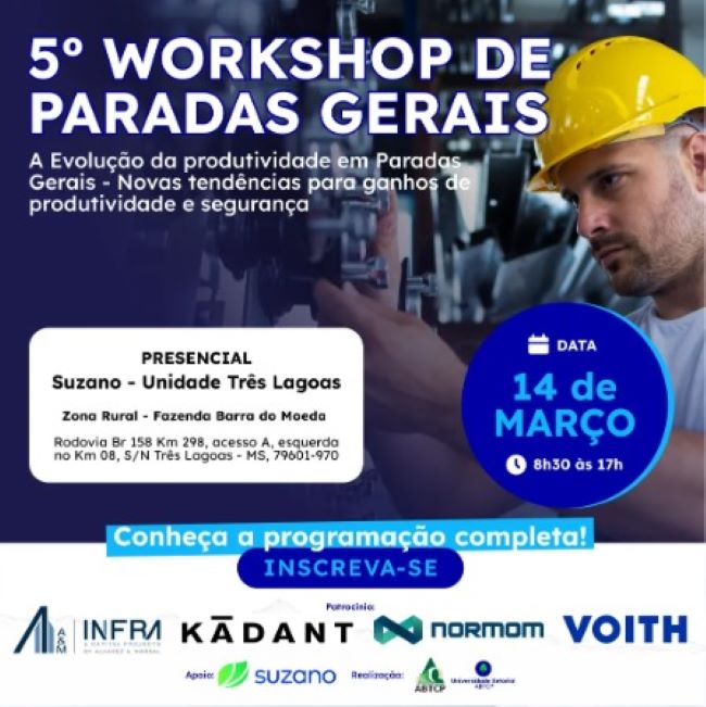 Voith Paper destaca-se em inovação e produtividade ao participar do 5º Workshop de Paradas Gerais da ABTCP