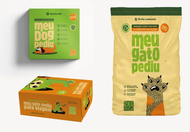 Revita Ambiental apresenta produtos para pets feitos com celulose reciclada