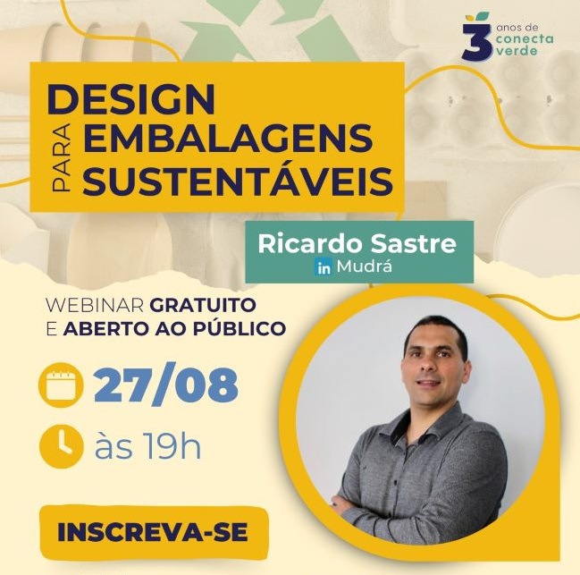 Webinar gratuito sobre design para embalagens ecológicas