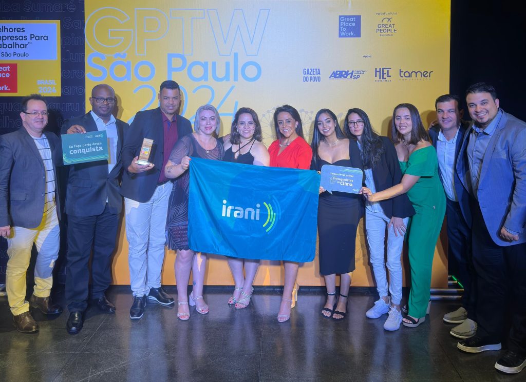 Irani conquista 8º lugar no ranking GPTW de Melhores Empresas Para Trabalhar em São Paulo