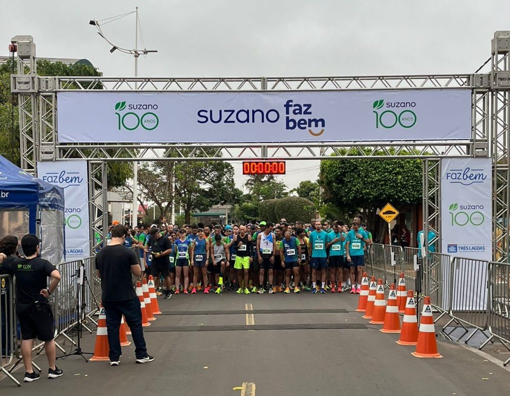 Corrida e Caminhada Suzano Faz Bem reúne 850 participantes e arrecada mais de 4,250 mil quilos de alimentos