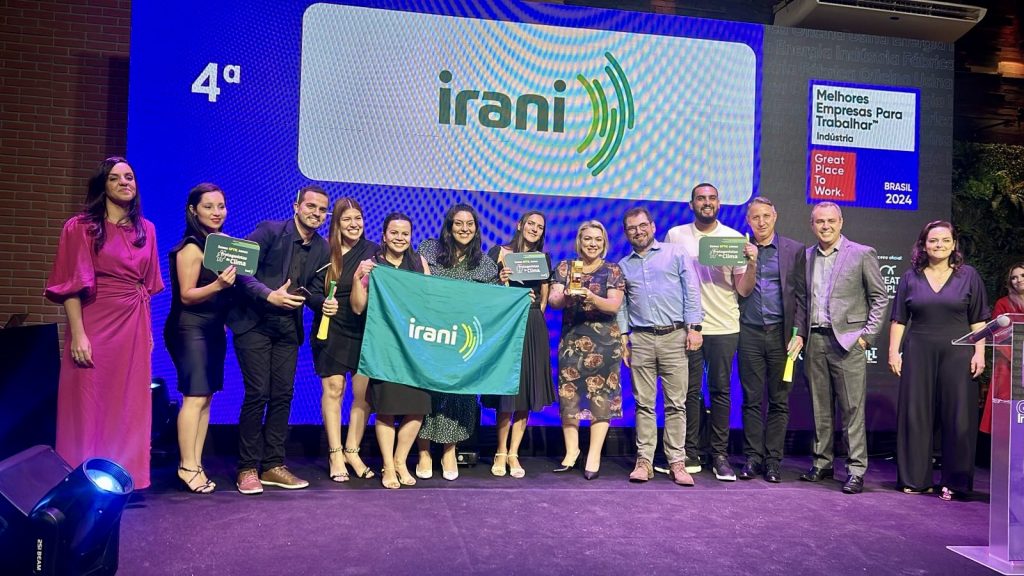 Irani conquista 4ª posição no GPTW Indústrias de grande porte e 2º lugar no GPTW Santa Catarina