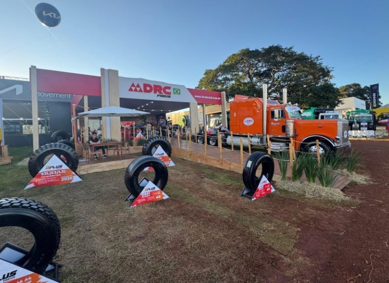 DRC Pneus marca presença na Agrishow 2025 com lançamento de linha agro e anúncio de tecnologia inovadora