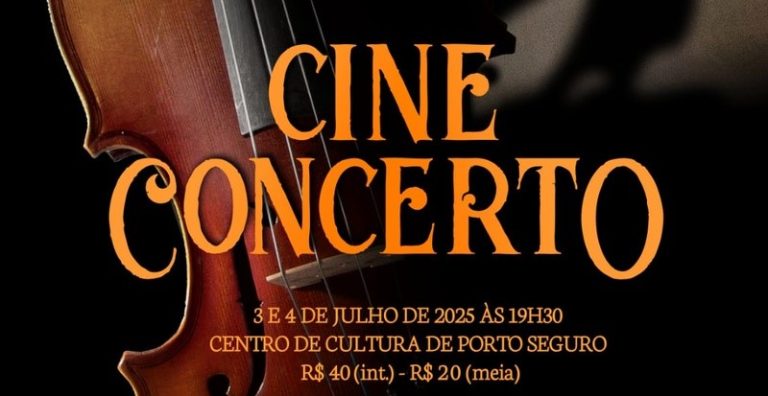 Projeto Ecoar Bahia apresenta o Cine Concerto com a Orquestra Jovem ECOAR, dias 3 e 4 de julho em Porto Seguro