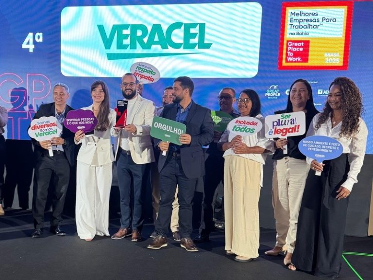 Veracel é novamente reconhecida como uma das melhores empresas para trabalhar na Bahia pelo GPTW