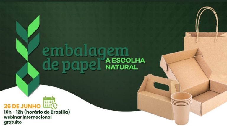 Webinar ‘Embalagem de Papel, a Escolha Natural’ reuniu especialistas internacionais para debater a sustentabilidade das embalagens de papel