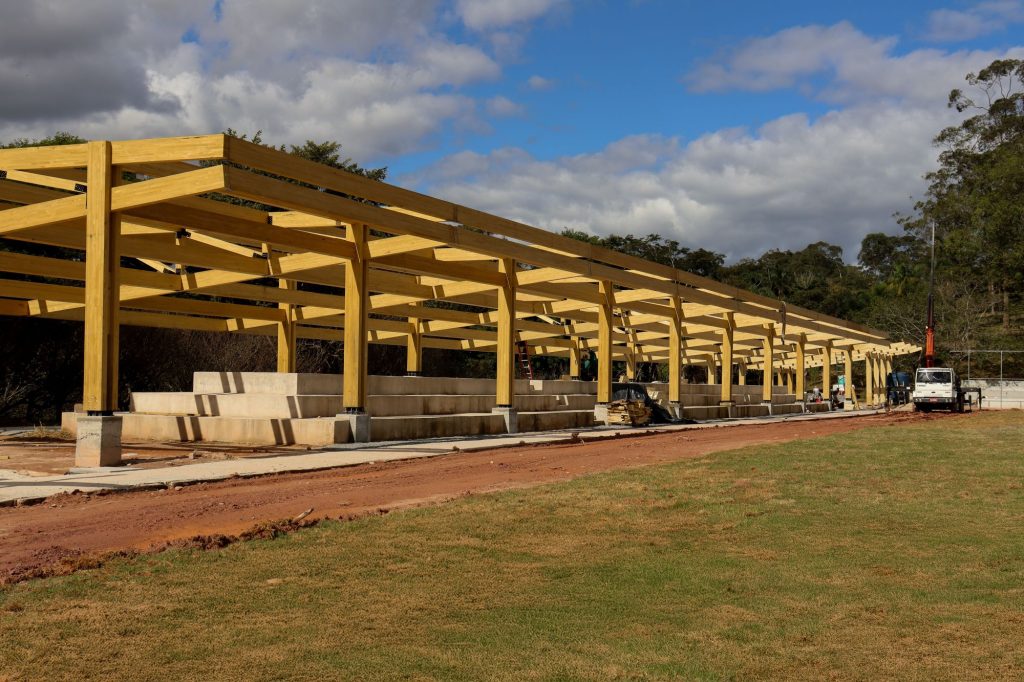 Novo espaço recreativo do Parque do Carmo, na zona leste de São Paulo, une arquitetura sustentável e bem-estar coletivo