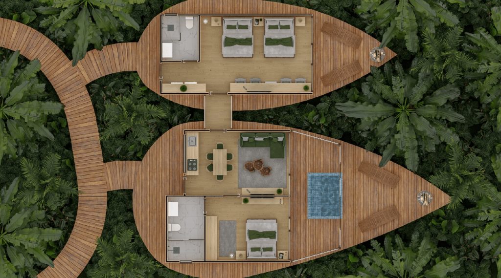 Helicônia Hotel Design traduz o encontro entre arquitetura e sustentabilidade com uso da madeira engenheirada
