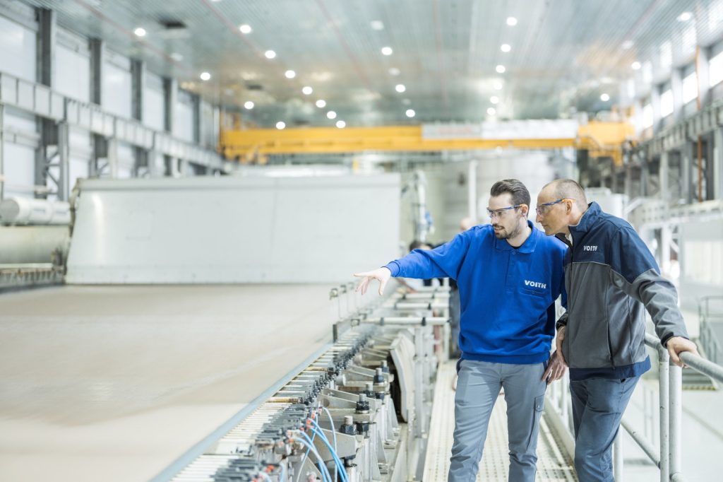 FormingSens da Voith: a medição online mais confiável de água na mesa plana