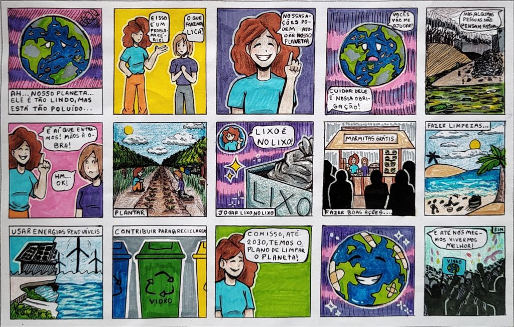 Concurso de quadrinhos da Bracell mobiliza estudantes para refletir sobre mudanças climáticas e preservação ambiental